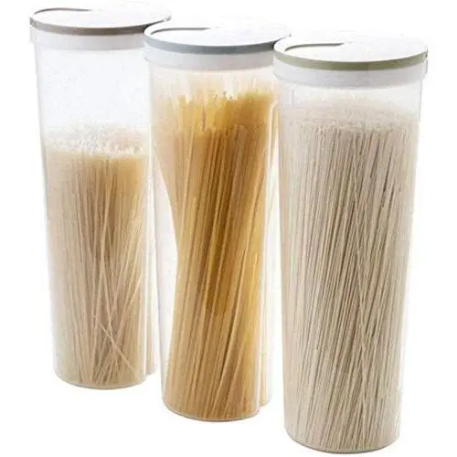Contenant Cylindrique Alimentaire en 3 Pièces, Boîte de Rangement pour Nouilles, Plastique – Contenants Cylindriques, Boîte de Céréales en Plastique, Pot pour Nouilles en Verre Contenant Cylindrique Alimentaire en 3 Pièces, Boîte de Rangement pour Nouilles, Plastique – Contenants Cylindriques, Boîte de Céréales en Plastique, Pot pour Nouilles en Verre