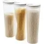 Contenant Cylindrique Alimentaire en 3 Pièces, Boîte de Rangement pour Nouilles, Plastique – Contenants Cylindriques, Boîte de Céréales en Plastique, Pot pour Nouilles en Verre Contenant Cylindrique Alimentaire en 3 Pièces, Boîte de Rangement pour Nouilles, Plastique – Contenants Cylindriques, Boîte de Céréales en Plastique, Pot pour Nouilles en Verre