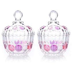 Yl Ly Transparent Glass Candy Jar Creative Candy Box Storage Jar Coffee Sugar Cans Ornaments Color 2
