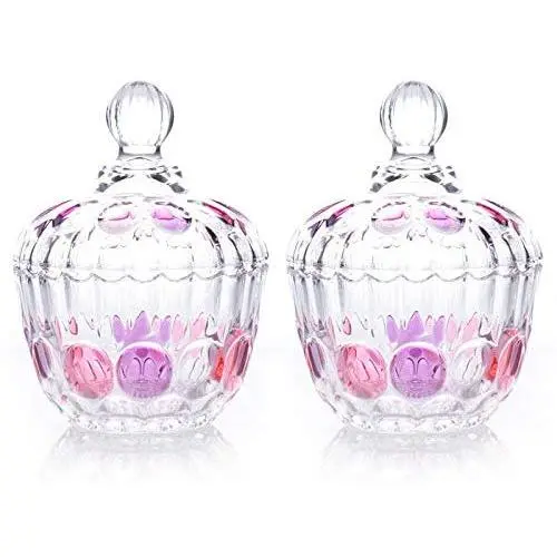 Yl Ly Transparent Glass Candy Jar Creative Candy Box Storage Jar Coffee Sugar Cans Ornaments Color 2 Yl Ly Transparent Glass Candy Jar Creative Candy Box Storage Jar Coffee Sugar Cans Ornaments Color 2