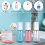 Empty Spray Bottles, Fine Mist Travel Spray Bottles for Alcohol 2 Pieces + Refillable Empty Pump Bottles for Hand Sanitizer 1 Piece 60ml for Hair, Skincare, Makeup, Cleaning