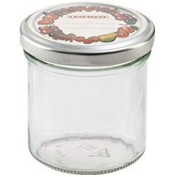 Leifheit 3176 5.6-Ounce Straight Canning Jars, Small, Clear, Set of 6