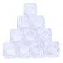 TiaoBug 10pcs 5ml Empty Cosmetic Sample Jars Clear Travel Pots Cream Power Containers with Lids for Women Make-Up Glitter Nail Art Storage Clear One Size