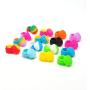 YHSWE 100Pcs 2ml Non-stick Silicone Oil Kitchen Concentrate Container Mini Round Multi Use Storage Jar Assorted Random Color