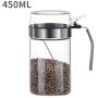 Tiakino Spice Jar, Mini Clear Glass Spice Jar Container Set with Airtight Lids Spoon for Kitchen Accessories