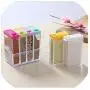 6 Pièces Rangement Épices Cuisine Boîtes de Conserve Transparents en PP pour Sel, Poivre, Cumin, etc.