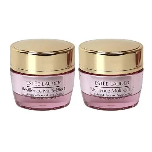 Lot de 2 Crèmes Visage et Cou Resilience Multi-Effet Tri-Peptide SPF 15, Format Voyage 0,5 oz / 15 ml chacune, Non Ouvertes. Lot de 2 Crèmes Visage et Cou Resilience Multi-Effet Tri-Peptide SPF 15, Format Voyage 0,5 oz / 15 ml chacune, Non Ouvertes.