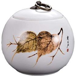 ETERLY Creative Ceramic Tea Caddy,Moisture-Proof Tea tin Tea Storage Jars for Spices Candy Coffee Cookie Nuts with Gift Box-E 12x10cm(5x4inch) (Color : H, Size : 12x10cm(5x4inch))