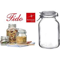 Bormioli Rocco Fido Jar 2L with Airtight Bail and Seal Closures