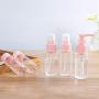 Vitog Travel Bottles Kit, TSA Approved Leak Proof Portable Toiletry Containers Set, Clear BPA Free PET Cosmetic Containers for Lotion, Shampoo, Cream, Soap, Set of 11