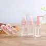 Vitog Reiseflaschen Set, TSA-Freigegeben, Leckdicht, Tragbare Kosmetikbehälter Set, Klare BPA-freie PET Behälter für Lotion, Shampoo, Creme, Seife, Set von 11