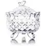 Transparente Farbige Schmetterlings-Kristall-Cukruss-Glasbehälter Geschenk Hochzeit Festliche Schmuckbox mit Deckel Lagerbehälter Zuckerzylinder [Transparent] Kleine Schmetterlinge