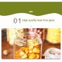 Kitchen Food Storage Jar Airtight Food Storage Spice/Storage Jar 3 Round Transparent Glass Spice Bottles With Transparent Glass Lids Airtight Dry Food Storage Spice Container Set 1700ML