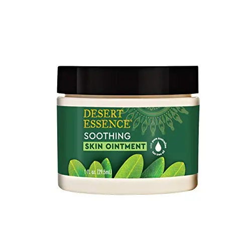 Desert Essence Tea Tree Skin Ointment - 1 Fl Oz - Jojoba & Lavendel Öle - Vitamin E - Mandelöl Extrakt – Feuchtigkeitscreme für trockene Haut, Hautreizungen, Nagelhaut
