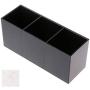 Milue Black Acrylic Makeup Brush Holder Cosmetic Organizer Case Jewelry Storage Box