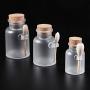 XISAOK Scrub Salt Bottle Sealed Jar Wooden Spoon Soft CorkFrosted Seal Bottle 200ml