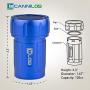 Canniloq ? 120cc Sapphire Blue - Premium Aircraft Grade Aluminum Odor Smell Proof Container and Airtight Locking Stash Jar for Herbs, Coffee, Spices, Tea and Other Dry Goods