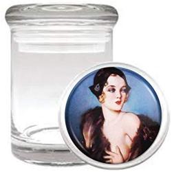 Follies Girl 1931 Vintage Medical Odorless Glass Jar