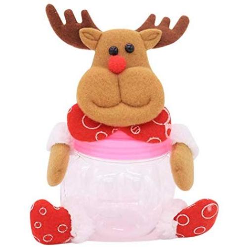 Christmas Candy Storage Can Xmas Decorations for Home Gift Biscuit Casual Food Storage Jar Christmas Window Ornament Acc (3)