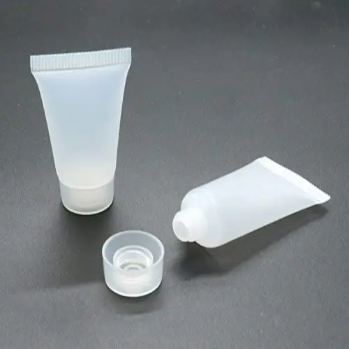 SenseYo 24er leere, befüllbare Kunststoffröhrchen für Probenverpackung von Shampoo, Körperlotion, Duschgel etc.