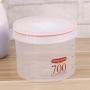 UPKOCH Clear Plastic Airtight Food Storage Container Canister for Snacks Spice Grain Cereals 700ml