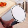 Airtight Window Kitchen Canister,3PCS Stainless Steel Window Canister Tea Coffee Sugar Nuts Jar Storage Set