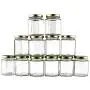 6-Ounce Hexagon Glass Jars (12-Pack); Empty Hex Jars w/Gold Lids for Party Favors, Jams, Samples & More 6-Ounce Hexagon Glass Jars (12-Pack); Empty Hex Jars w/Gold Lids for Party Favors, Jams, Samples & More