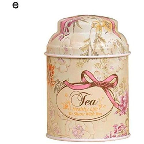 angel3292 Hot sale Fresh Flower Sugar Candy Tea Leaf Tinplate Storage Jar Container Sealed Can Box