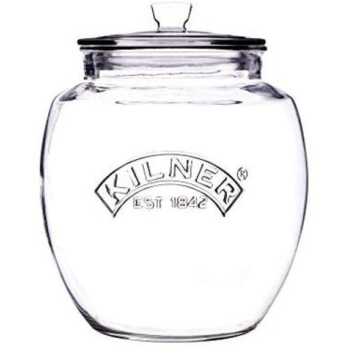 Kilner 0025.742 Glassware Universal Storage Jar, Durable Multi-purpose Glass Container with Airtight Push-top Lid, 67-1/2-Fluid Ounces