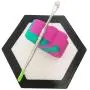 Bocal Hexagonal en Silicone 6 Faces 22ml – Contenant en Forme de Nuage pour Cire, Huile, Concentrés – Récipients en Silicone avec Barre Métallique (Noir, 10) Bocal Hexagonal en Silicone 6 Faces 22ml – Contenant en Forme de Nuage pour Cire, Huile, Concentrés – Récipients en Silicone avec Barre Métallique (Noir, 10)