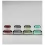 Normann Copenhagen Glas Aufbewahrungsglas, 1 Stück, Glas, Dunkelrot, 12,2 x 12,2 x 5,1 cm