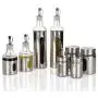 Bouteille d'Assaisonnement pour Cuisine, Ensemble de Pots à Condiments en Acier Inox pour Rangement de Cuisine, Combinaison Huile, Sel et Assaisonnements. Bouteille d'Assaisonnement pour Cuisine, Ensemble de Pots à Condiments en Acier Inox pour Rangement de Cuisine, Combinaison Huile, Sel et Assaisonnements.