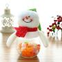 TOYANDONA 3pcs Christmas Candy Jar Cute Xmas Candy Storage Container Christmas Elk Santa Snowma Clear Plastic Candy Jar