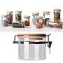 BESTONZON 1PC 450ML Storage Tank Food Sealed Tank Food Storage Containers Transparent with Covers Buckle for Grain for Restaurant Home Hotel Kitchen BESTONZON 1PC 450ML Storage Tank Food Sealed Tank Food Storage Containers Transparent with Covers Buckle for Grain for Restaurant Home Hotel Kitchen