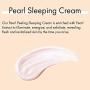 LAPCOS Pearl Peeling Sleeping Cream (Jar, 3.38 Fl Oz) Korean Moisturizing Face Cream with AHA - Exfoliating Night Cream Mask to Brighten Complexion & Even Skin Tone