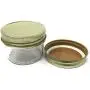 4 oz Mason Jar Clear Round Regular Mouth in Case of 12 (12 Pack) by Packaging For You (Gold) 4 oz Mason Jar Clear Round Regular Mouth in Case of 12 (12 Pack) by Packaging For You (Gold)