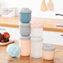 UPKOCH 2pcs Airtight Food Storage Container Plastic Food Jar Canister With Lids for Flour Sugar Baking Cereal (S L Pink)