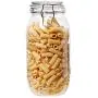 Clear Glass Candy Jar with Lid - Wide Mouth Preserving Jar Cookie Container Tea Storage Canisters Food Storage Container (2000 ML/67.6OZ)