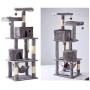 Jueapu Cat Tree Multi-Layer Cat Tree Elevated Hammock Cat House Cat Tower Cat Game Leisure Place Sisal Cat Nest Cat Scratch Column Cat Apartment Cat Climbing Frame Luxury Cat Tower Cat Nest