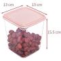 HENWERD Food Storage Containers with Lids,[17 Piece]Airtight Leak Proof Plastic Meal Prep Containers with Lids (Pink,One Size)