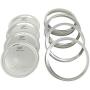 Ball Pint Mason Jars with Storage Lids and Jar Opener (16oz WM - 4 Jar Bundle)