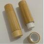 3PCS 5.5ML 0.2OZ Empty Bamboo Shell Lipstick Tubes with Cap Lip Balm Holder DIY Cosmetic Makeup Tools Portable Refillable Durable Container for Travel Daily Life