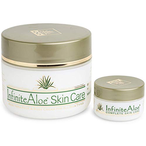 Infinite Aloe Skin Care Cream, Original Scent, 8oz. Jar (Plus a Bonus 0.5 oz InfiniteAloe Travel Jar)