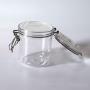 Dsxnklnd 500ML Plastic Round Clip Top Storage Jar with Airtight Seal Lid Food Candy Container Kitchen Spice Organizer