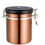 Storage Bottles & Jars Stainless Steel Coffee Canister Ground Vault Jar for Tea Coffee Sugar Kitchen Supplies Hogard
