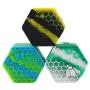 TOPJAR 3Pcs Silicone Honeybee 26ml Wax Container Non Stick Multi Use Hexagon Oil Storage Jar Assorted Color TOPJAR 3Pcs Silicone Honeybee 26ml Wax Container Non Stick Multi Use Hexagon Oil Storage Jar Assorted Color