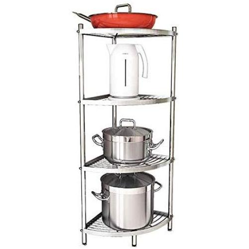 SMLZV Kitchen Bathroom Countertop Storage Shelf 304 Stainless Steel Storage Rack Multi-Layer Spice Jars Bottle Shelf Holder Rack (Size : 101cm)