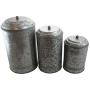 Well Pack Box Galvanized Canister Farmhouse Rustic Collection For Kitchen