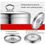 ZXvbyuff Food Storage Jars Canisters Rice storage bucket stainless steel with lid storage box household sealed rice cylinder dry goods flour bucket moisture-proof insect-proof rice box