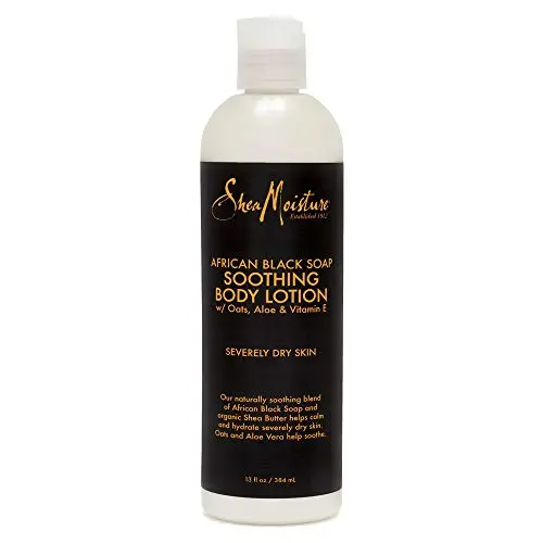 SheaMoisture Körperlotion für Problemhaut mit Schwarzseifen zur Beruhigung der Haut, 350 ml (U-BB-2693)